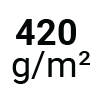 Grammatur des Handtuchs 420 g/m2